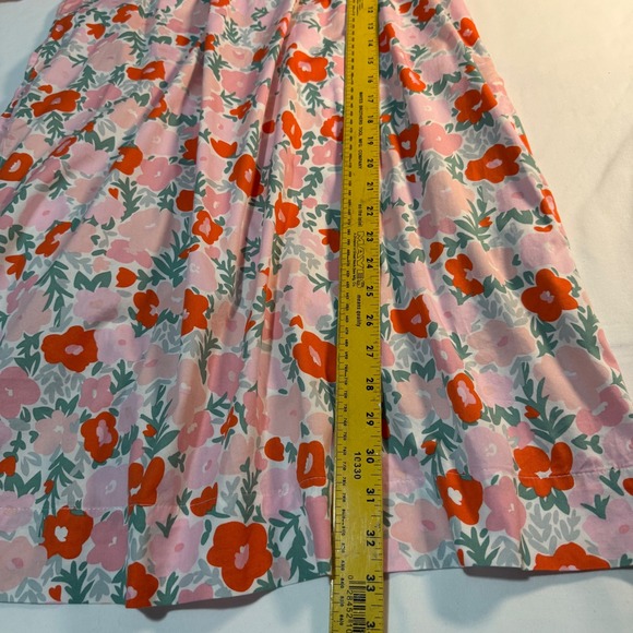 Free Assembly Size M floral puff sleeve mini dress cottagecore bow Organic Cotto - Picture 7 of 7